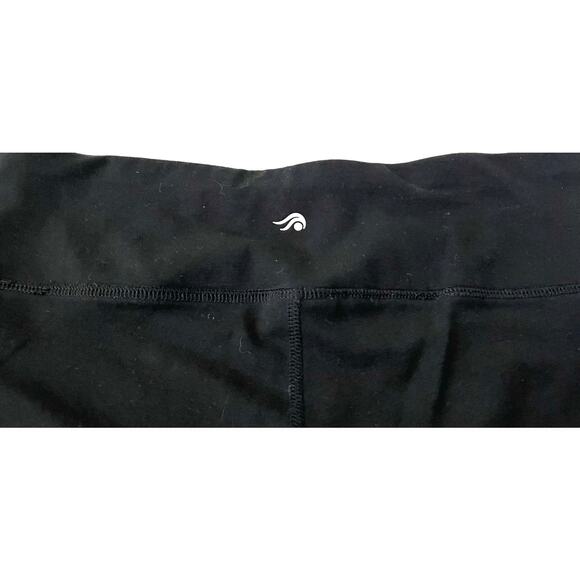 IDEOLOGY HIGH RISE ACTIVEWEAR LEGGINGS, WOMENS, L, BLACK W/PINK TRIM,FULL LENGTH - Picture 6 of 11